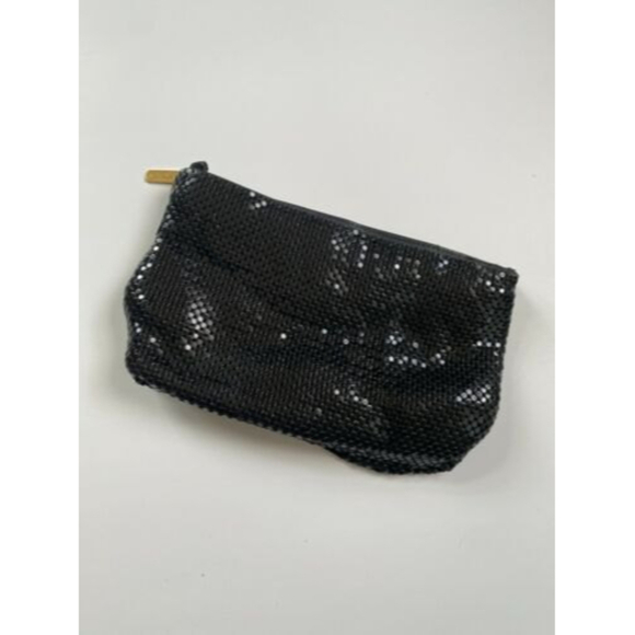 Vintage Whiting and Davis Sequin Black Evening Bag Clutch - Picture 1 of 4